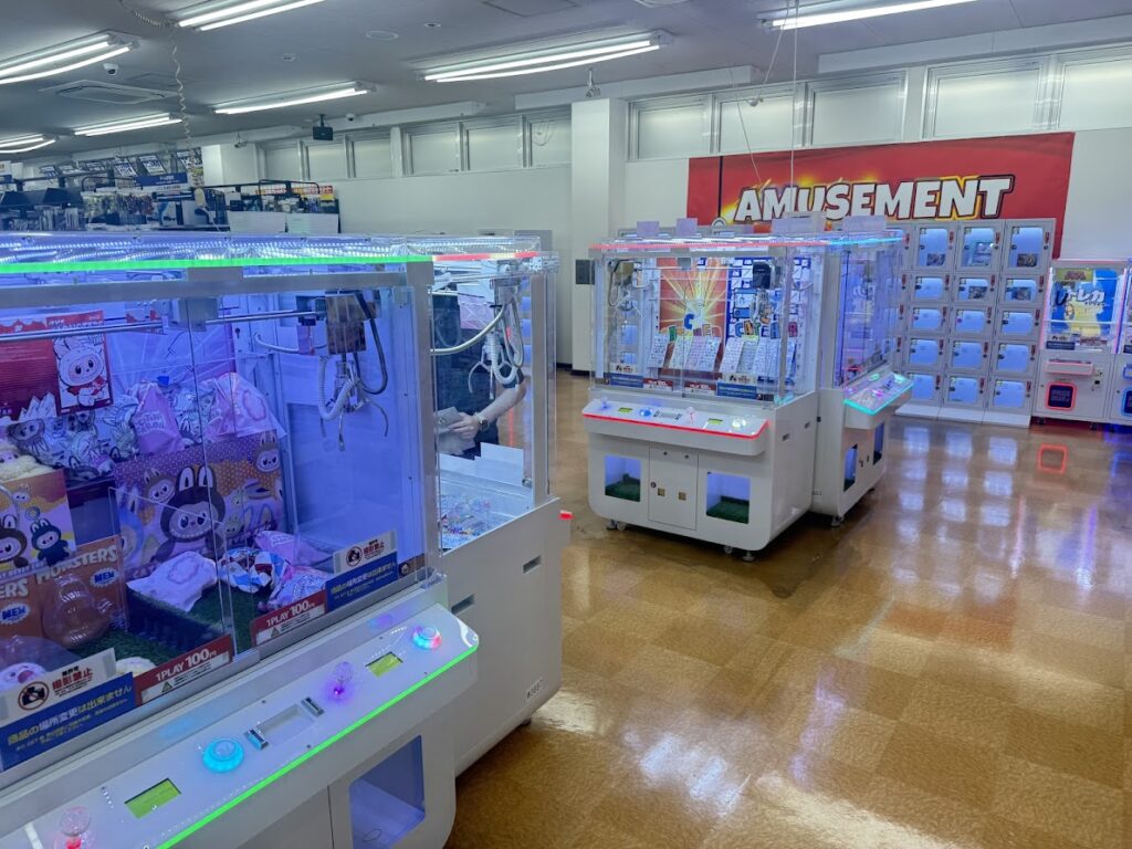 ラブブをたくさん取り扱っている駿河屋のクレーンゲームコーナー